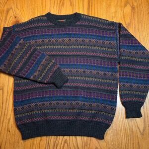 Vintage ALPS Sweater Men's XL Wool Blend Pullover Fisherman Made In USA